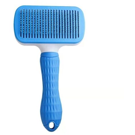 Cepillo para perros y gatos, cepillo para mascotas, color azul (1/4)