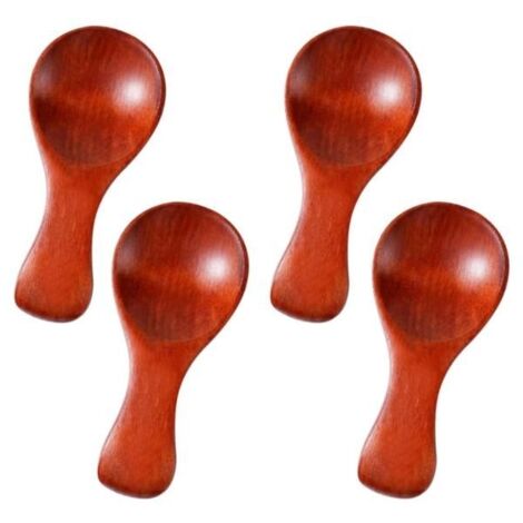 Cuillères en Bois - Non spécifié - Lot de 4 - Utilisation polyvalente - 8,5x3,5 cm - Phoebe Wood (1/4)