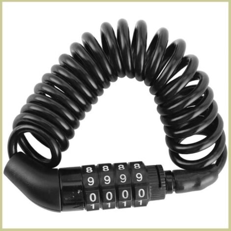 Cocosity Casque Lock 4 Chiffres Code Mot de Passe Combinaison Portable pour Moto Vélo (1/4)