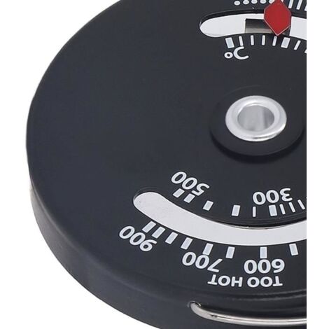 Thermomètre De Poêle Magnétique En Alliage D'Aluminium - Jauge Température Cheminée 0-500°C Pour Poêles à Bois