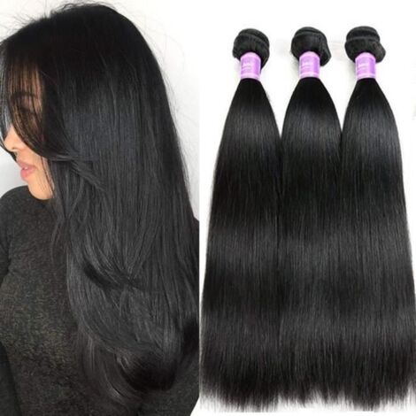 Tissage bresilien en lot cheveux tissage humain naturel bresilienne meches bresiliennes lot bresilienne lisse 3 boucles 12+14+16