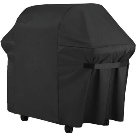 Housse Barbecue 420D Tissu Oxford Housse Bâche de Protection BBQ Couverture de Gril Anti-UV/Anti-l'eau/Anti-l'Humidité(147x (1/4)