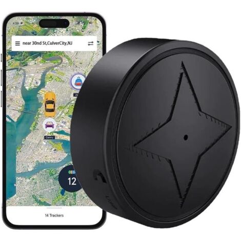 Traceur Gps Voiture Avec Micr, Mini Traceur Gps Magnetique Avec Fonction D'Enregistrement, Suivi En Temps Réel Positionnement[L120] (1/4)