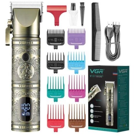 (cuivre)Tondeuse à cheveux professionnelle sans fil pour homme - Tondeuse à cheveux électrique pour homme
