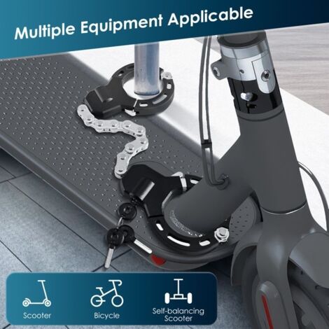 Antivol Trotinette Électrique Gaethra - Cadenas Vélo Avec Câble 1.2m Clés Et Sac Étanche