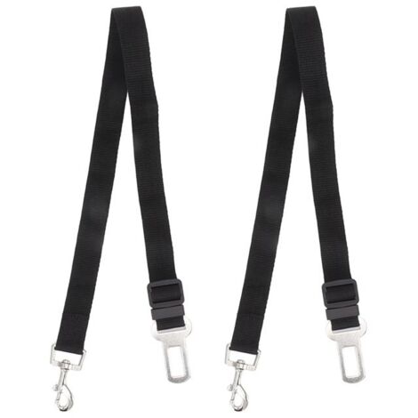 Lot de 2 ceintures de sécurité réglables pour chien, harnais de sécurité pour voiture, accessoires pour animaux de compagnie pour (1/5)