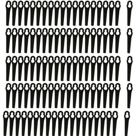 Lot de 100 Lame en plastique de rechange pour Coupe-bordure Bosch ART 23-18 LI/26-18LI Noir (1/3)