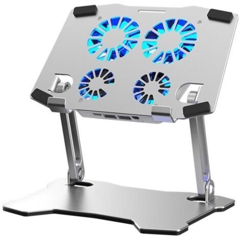 Support pour Ordinateur Portable Portable avec Ventilateur de Refroidissement pour Ordinateurs Portables 10 inch-17,3 inch pour (1/4)