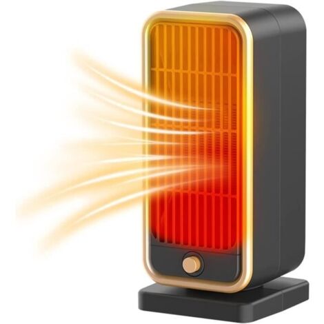 (or)Chauffage Soufflant, Radiateur Soufflant Électrique PTC 500W Protection Contre Surchauffe et Anti-Basculement pour Bain Maison Bureau (1/4)