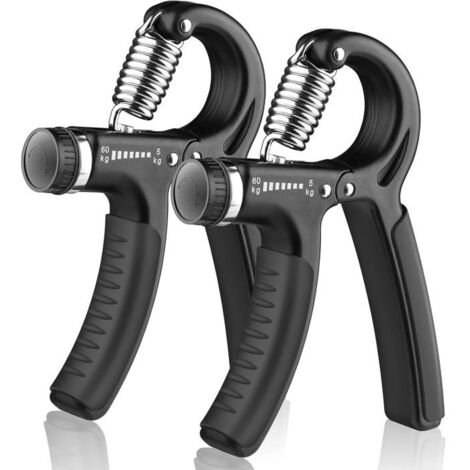 Lot de 2 poignées d'entraînement à résistance réglable (5 à 60 kg) - Appareil de musculation et de rééducation pour tous les (1/5)