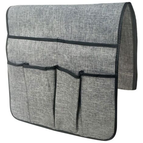 Organisateur d'accoudoir de canapé - support de télécommande TV pour fauteuil avec 6 poches - support de télécomm (1/5)