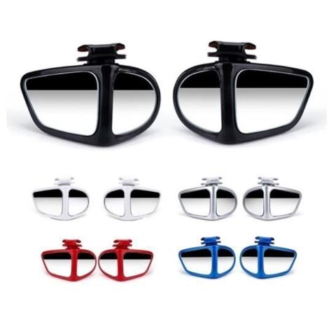 2 Rétroviseurs D'Angle Mort Pour Voiture - Verre 9D, 7 X 5 Cm, Adhésif Fort - Améliore La Sécurité, Montage Facile