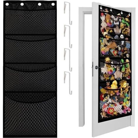 FINEASY Lot 3 Organisateurs Suspendus – Rangement Porte/Sac à Main Avec Poches Filet & Crochets