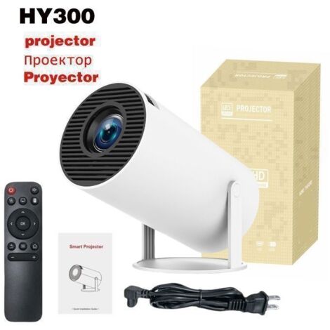 Mini Projecteur-Mini Videoprojecteur 200ANSI 8000 Lumens-Vidéoprojecteur 4K-Retroprojecteur de Cinéma 180°Peut Pivoter pour TV