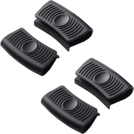 Support de poignée chaude, 4 pièces, protection des doigts de cuisson, support de poignée d'assistance (isolé thermiquement, pro (1/4)