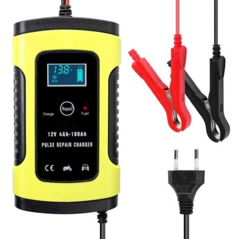 Chargeur batterie voiture 12V 6A - Intelligent - Puissance Rapide - Afficheur LCD (1/4)