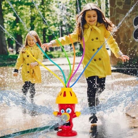 Arroseur Fusée Pour Enfants – Jeu D’eau Jardin été – Tourne Et S’élève Avec Pression – Jouet Piscine Extérieur