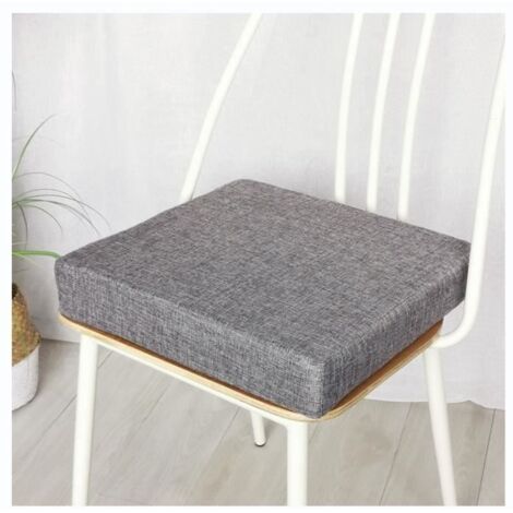 (Gris)Coussin de chaise - Moelleux et doux - Gris - 45x45cm - Conception ergonomique pour soulager la douleur (1/4)