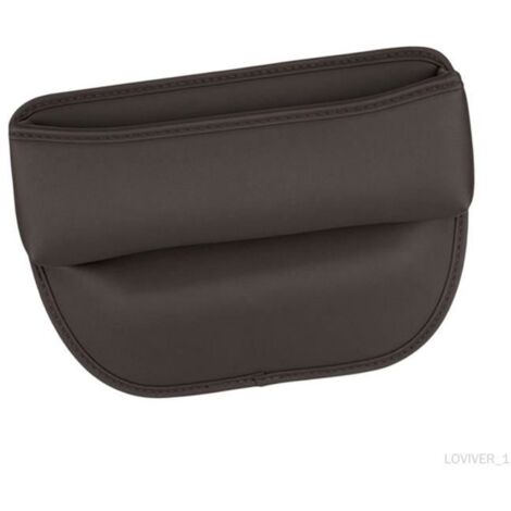 Organisateur d'écart de siège de voiture Boîte de rangement latérale pour console automatique Organisateur de siège Brun (1/4)