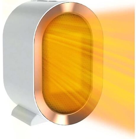 Mini Chauffage d'appoint Electrique Radiateur Soufflant à Économie d'énergie en Céramique, Chauffage Portatif pour Bureau, Salon (1/4)