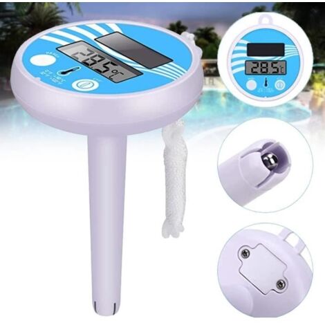 Thermomètre de piscine solaire piscine numérique, durable, anti-oxydation, longue durée de vie, incassable (1/4)