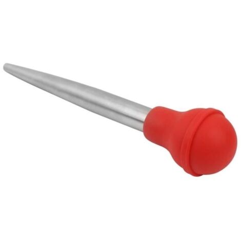 Sonew Seringue à saveur Injecteur d'assaisonnement de marinade d'outil de dinde d'acier inoxydable pompe à badigeonner de seringue (1/4)
