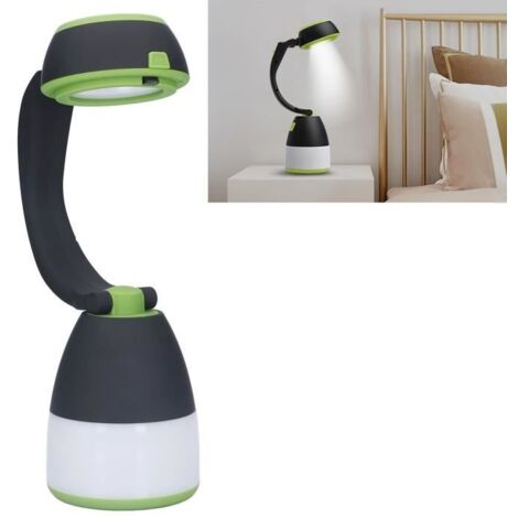 (comme images montrées)Lampe de camping à LED Modèle Multifonctionnel - Rechargeable - 3000 mAh - 3 modes d'éclairage (1/4)