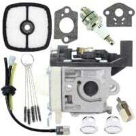 Carburateur Carb reconstruction tuyaux de carburant et ampoules d'amorçage pour Zama Rb-k94 Echo Srm-265 Srm-265es Kit de carburateur carburateur (couleur : argent-1 Set Carbureto (1/5)