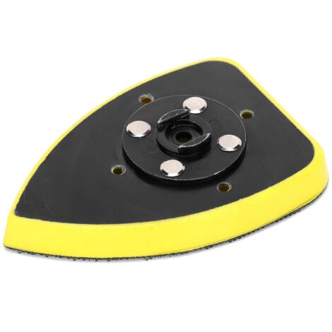 Tampon de ponçage triangulaire 70x100mm, accessoire universel de disque de polissage de ponceuse avec un bon taux de meulage pour les bords et les surfaces (1/5)