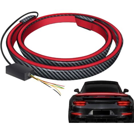 Bande de feux stop LED flexible pour voiture – Barre de signalisation de frein – Installation facile avec ruban adhésif double face – Améliore la visibilité (1/5)