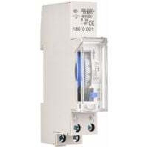Minuteur numérique LCD, AC 220V Minuterie Montée sur Rail, 16 Groupes de Commutation LCD Interrupteur horaire programmable hebdomadaire Relais temporisé (1/4)