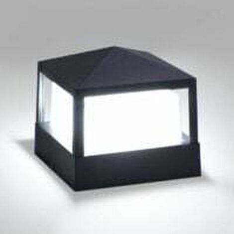 Lampe de Poteau Lampe Pilier Portail Lampe D'extérieur lumière colonne lampe Villa IP65 étanche Aluminium jardin paysage pelouse porte clôture entrée lumièr, Blanc Froid [Classe énergétique A++] (1/5)