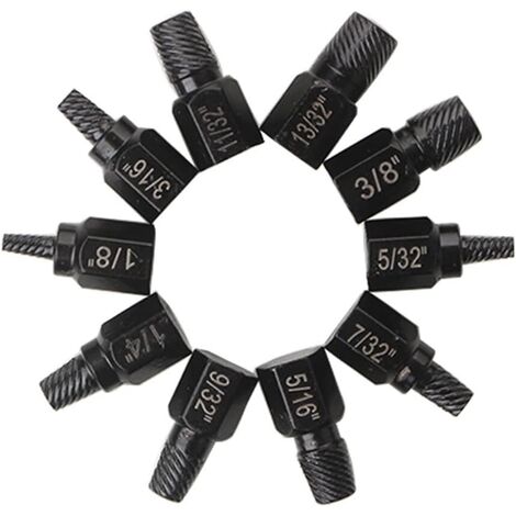Extracteur de vis Torx 10 pièces, outil de retrait de boulons et d'écrous, jeu d'extracteurs de boulons ronds – Tête solide