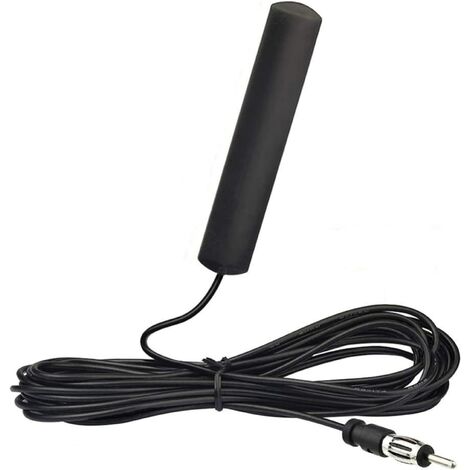 Antenne radio pour voiture et SUV – AM/FM avec prise DIN – Signal clair et stable – Installation discrète sur pare-brise