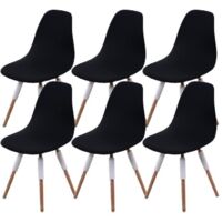 Housse de Chaise scandinave Extensible Housses Chaise de Salle à Manger scandinave 6 pièces Couvre Chaise scandinave pour Salon