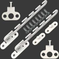 2Pcs Entrebailleur Fenetre,Entrebailleur Fenetre Pvc Sans Percer,Entrebâilleur De Fenêtre à Battant,Pour Ajuster l'Angle d'Ouverture