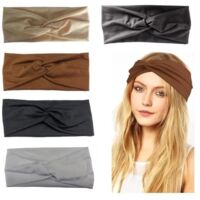 5 Pièces Bandeau Cheveux Femme,Bandeaux Mode pour Femmes,Bandeau Large Cheveux Femme,Yoga Sport Headband Bandeau Femme,Bandeau - sh