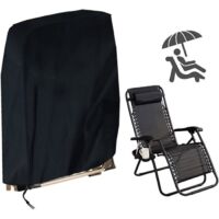 Housse de Protection pour Chaise Longue Pliante, Housse Transat Jardin Anti-UV, Imperméable, Anti-poussière (96x85cm)
