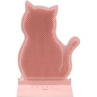 Brosse de Toilettage pour Chat Peigne de Massage Brosse Murale Chat Jouet à Gratter Chat Peigne avec Herbe à Chat Brosse d'Angle