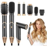 5-en-1 Air Styler Sèche-cheveux Boucleurs Auto-Wrap,Brosse Thermique Brushing avec 5 Accessoires, Brosse Soufflante
