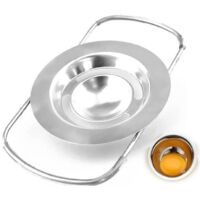 Séparateur d'oeufs,diviseur d'oeufs en Acier inoxydable,Séparateur de blanc d'œufs pliable,Tamis à Oeufs,extracteur de jaune d'oeuf
