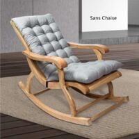 Coussin Chaise Lounge Jardin Extérieur 120X48CM,Coussin Fauteuil Epais Doux,Coussin pour Chaise À Bascule, sans Chaise, Marine