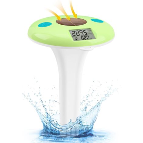 Tester e termometro galleggiante per il sale della piscina,salinometro digitale per piscine di acqua salata,vasche idromassaggio,spa e stagni,monitor accurato della temperatura e del livello del sale