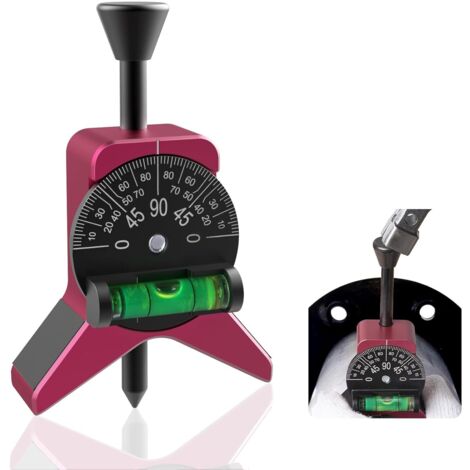 Strumento magnetico per la ricerca del centro dei tubi, calibro per tubi a forma di Y con goniometro a bolla regolabile, adatto per tubi da 1-1/2" a 6", testa di centraggio da 2,75"