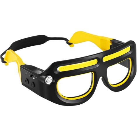 Occhiali frontali, illuminazione ricaricabile con 5 modalità, sensore di movimento e controllo touch, per pesca, escursionismo, ciclismo, corsa, riparazione, camminata