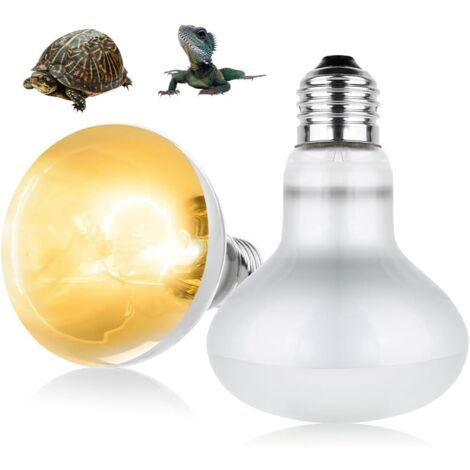 Confezione da 100 W di lampada riscaldante per rettili, lampadina riscaldante E27 per rettili, lampadina per punto di crogiolamento alla luce del giorno, lampadine riscaldanti per tartarughe