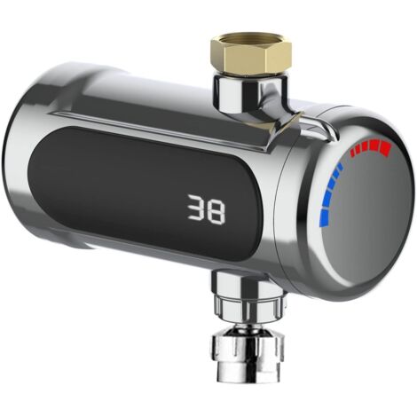 Scaldabagno istantaneo in acciaio inox, piccolo scaldabagno con serpentina riscaldante, 3000 W, compatto universale per lavello da cucina, flessibile per giardino, officina, patio, camper