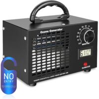 Generatore di ozono, macchina per ozono ad alta capacità 60000 mg/h, purificatore d'aria con display di temperatura e umidità e timer da 120 minuti per 320㎡ Camera