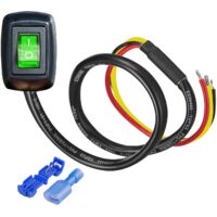 Interruttore a levetta con attacco a baionetta e morsettiera, ON/OFF DC12V/10A, 24V/5A, interruttore a levetta fai da te, LED verde