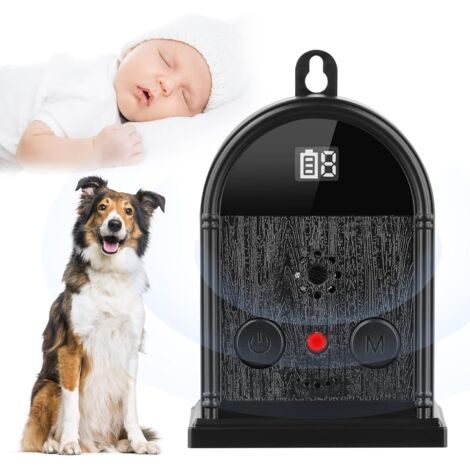Dispositivo para detener el gruñido de perros, 3 sensibilidades, alcance efectivo de 33 pies, compatible con comportamientos de entrenamiento, para detener el gruñido de perros y mascotas. (1/5)